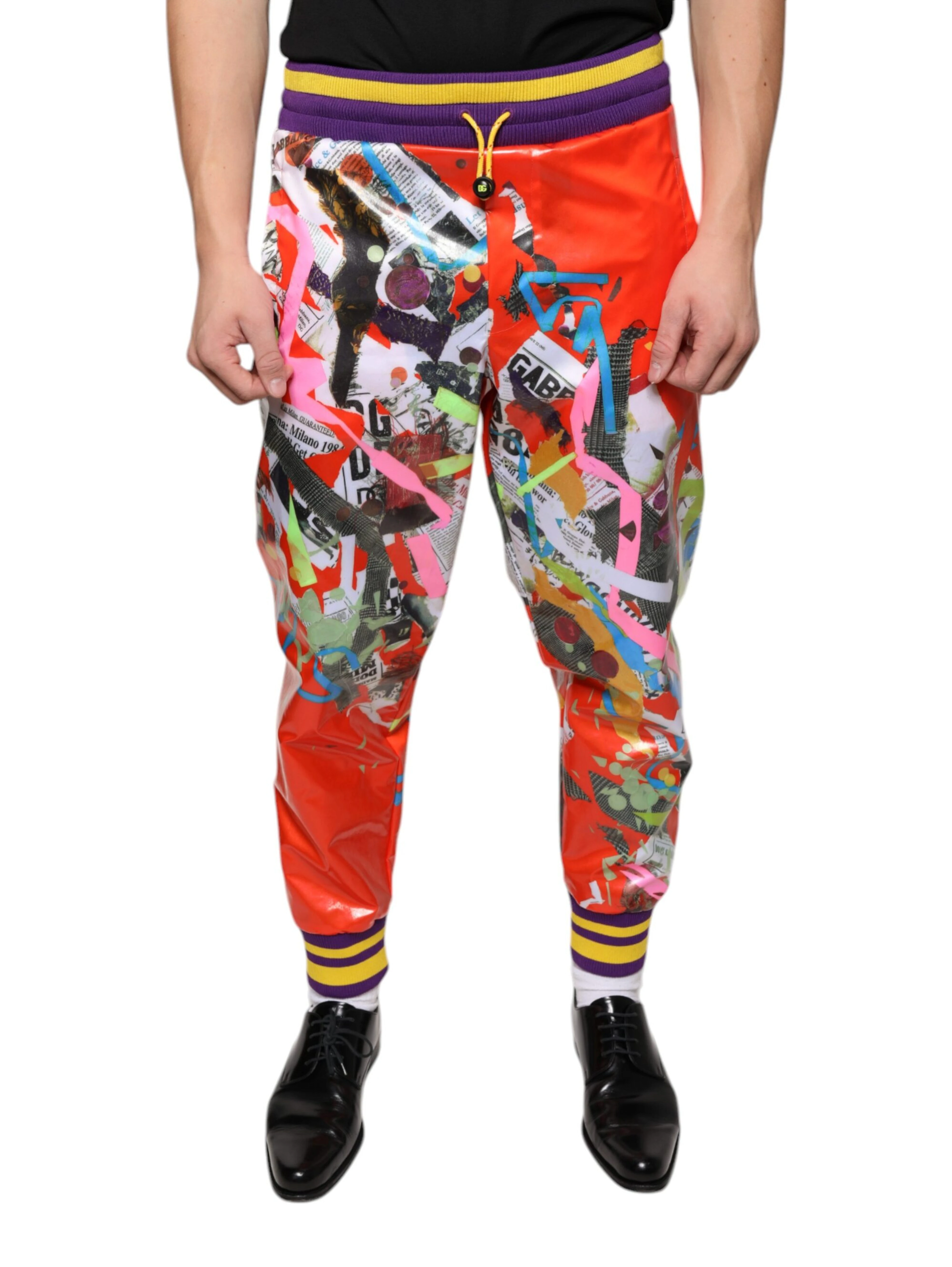Multicolor Printed Jogger Sweatpants Pants