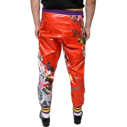 Multicolor Printed Jogger Sweatpants Pants