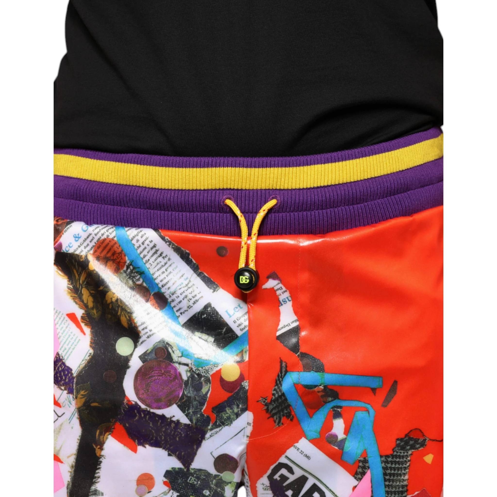 Multicolor Printed Jogger Sweatpants Pants