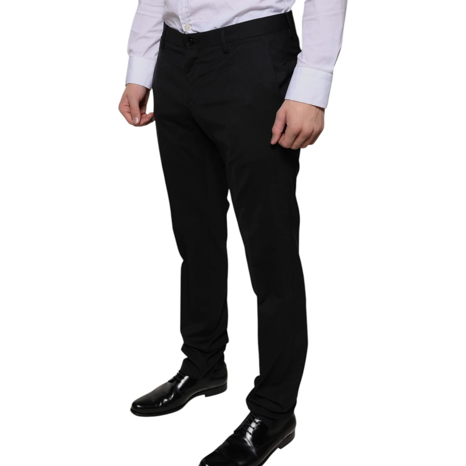 Black Wool Skinny Dress Formal Pants