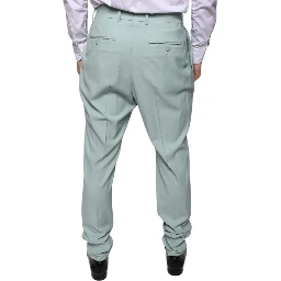 Mint Green Cotton Dress Pants