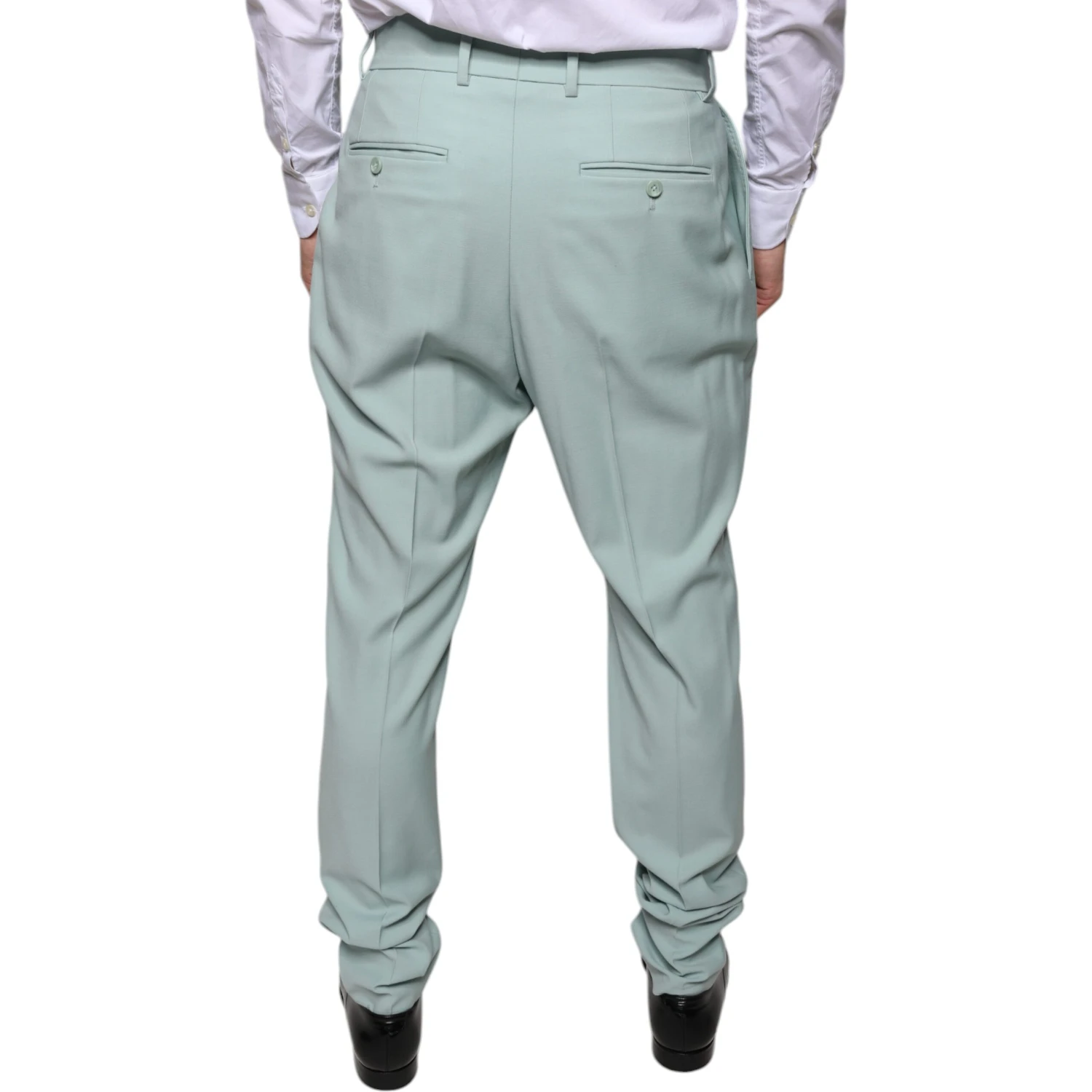 Mint Green Cotton Dress Pants