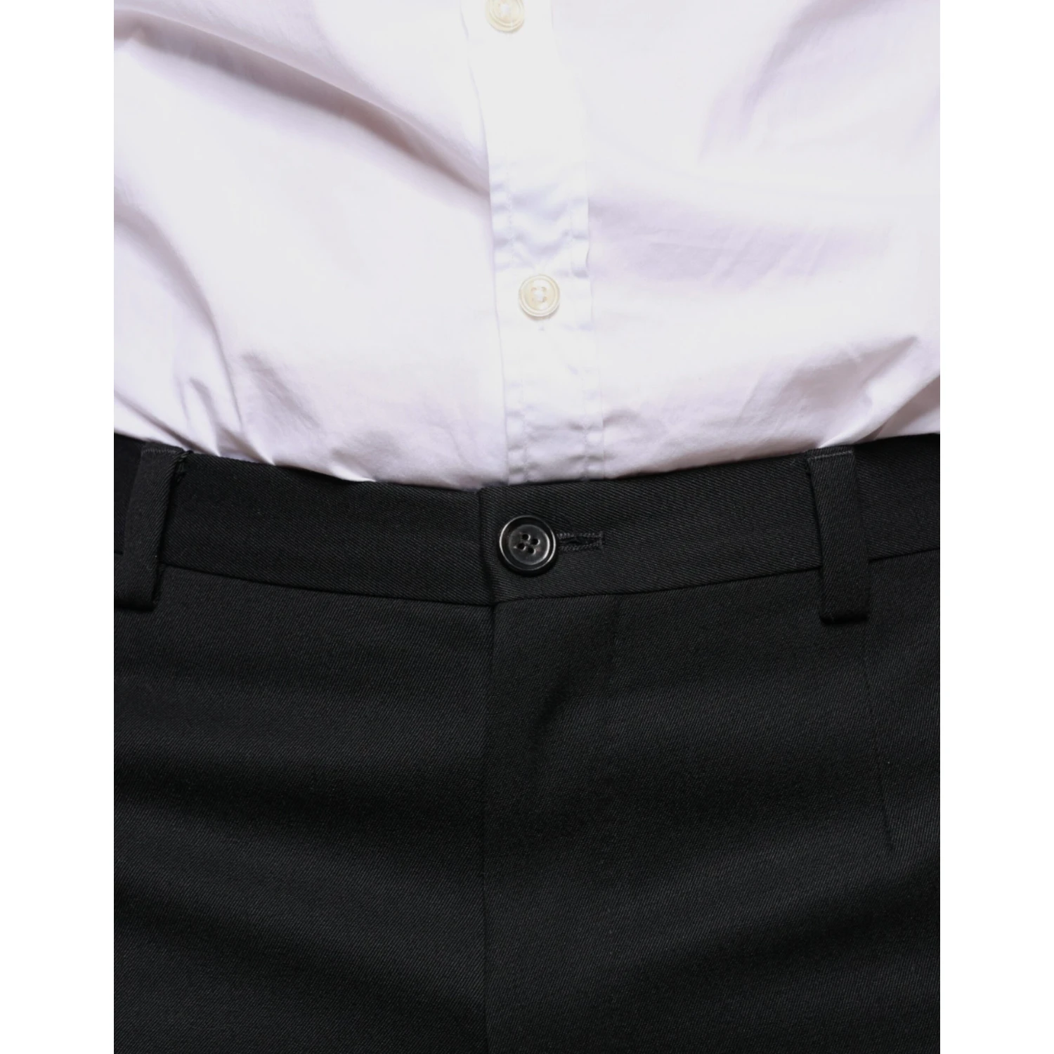 Black Wool Skinny Men Dress Pants