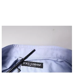 Light Blue Cotton Men Dress Formal Shirt