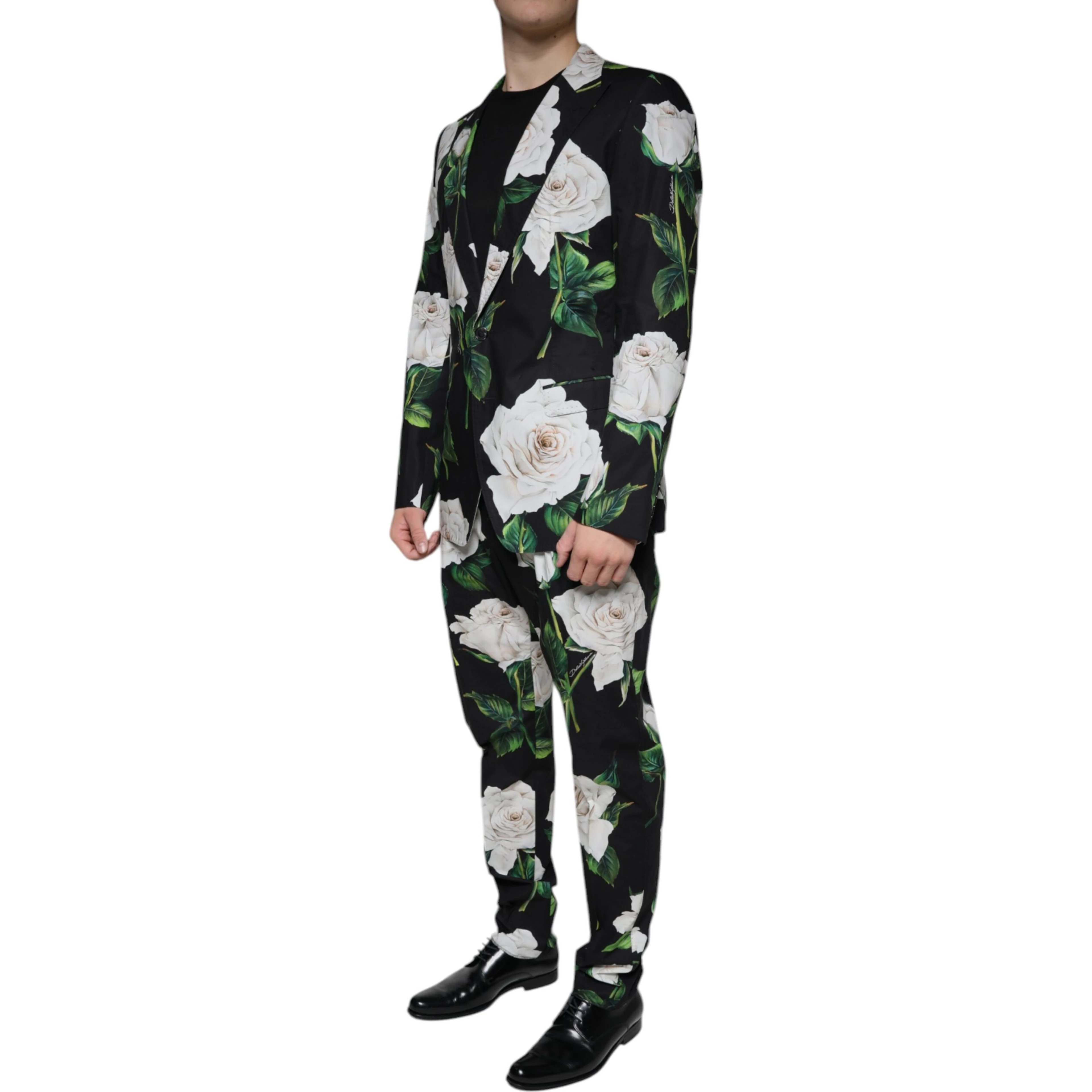 Black Rose Cotton Men Formal 2 Piece Suit