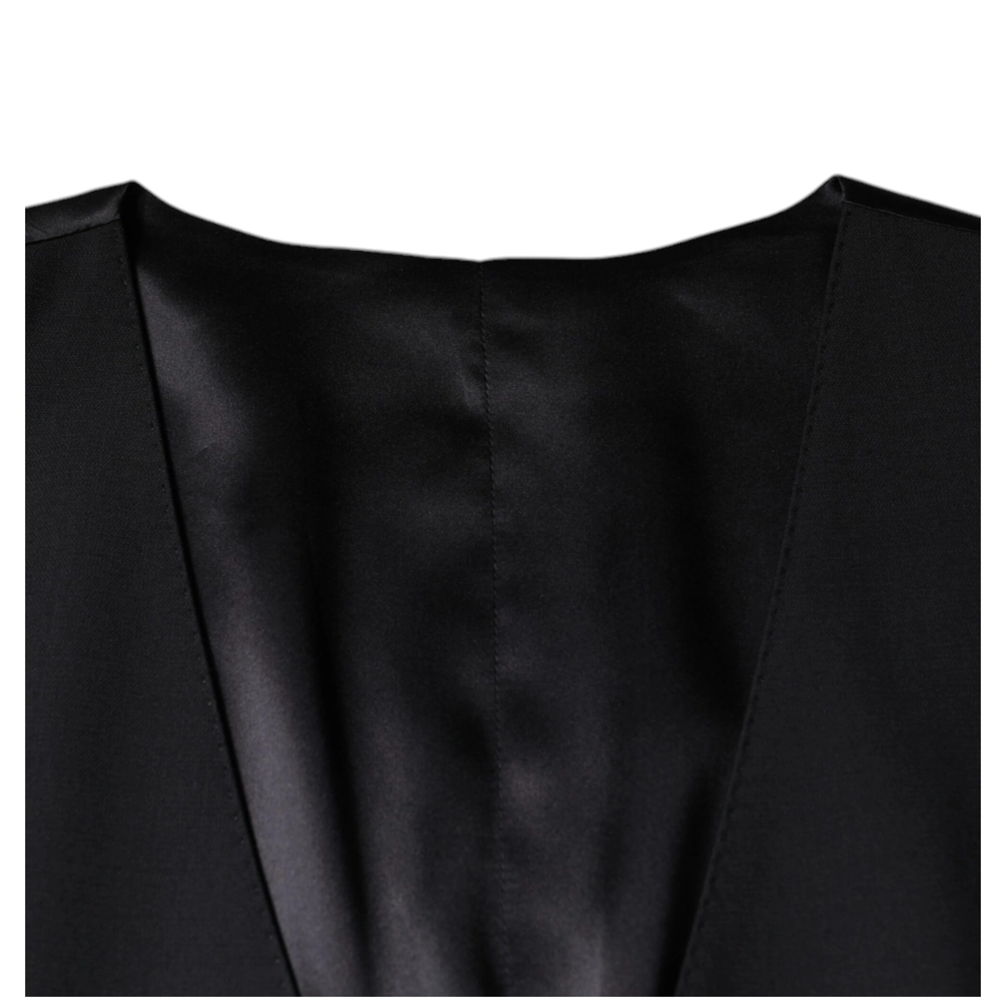 Black Wool Waistcoat Dress Formal Vest