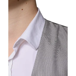 Light Gray Wool Formal Dress Waistcoat Vest