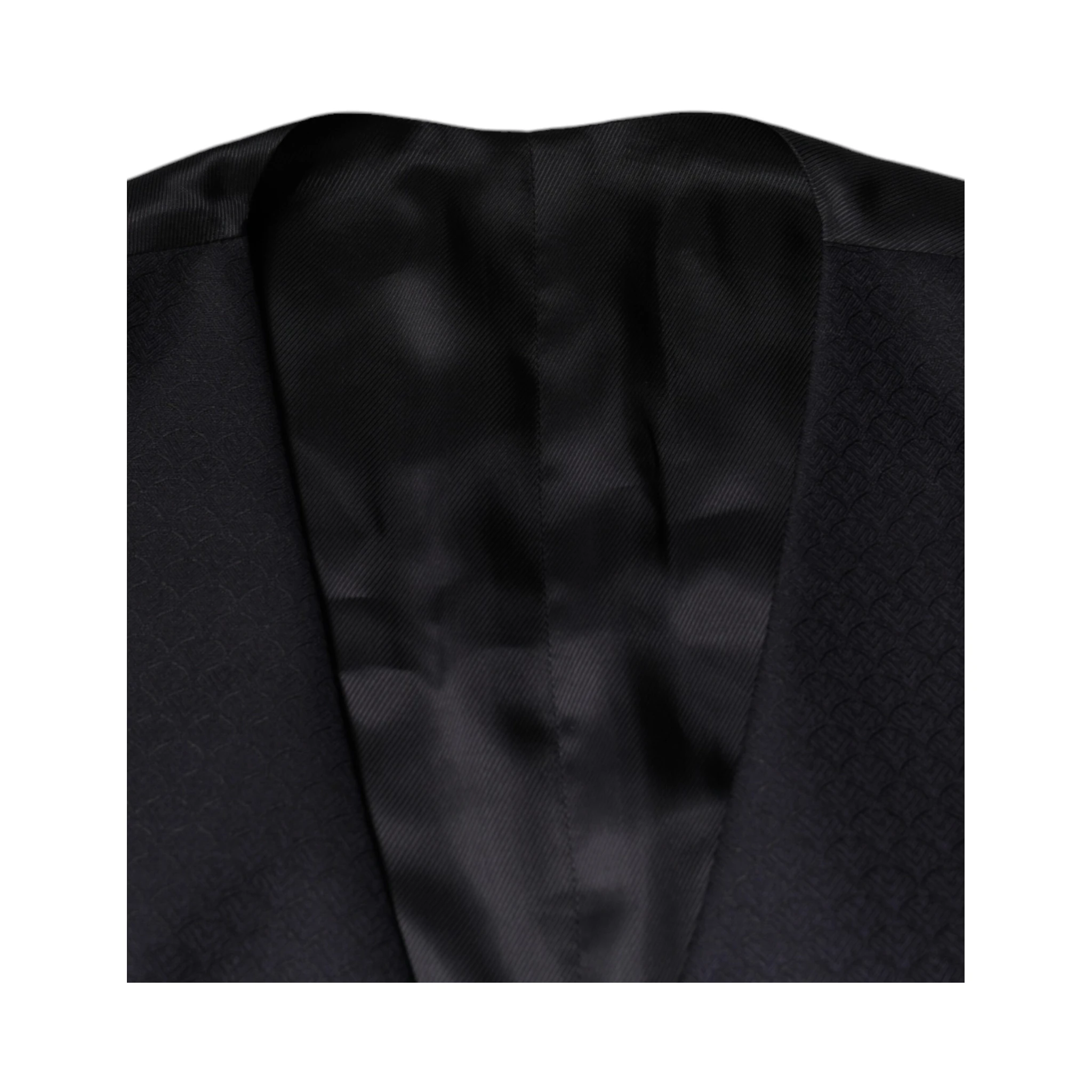 Black Wool Waistcoat Dress Formal Vest