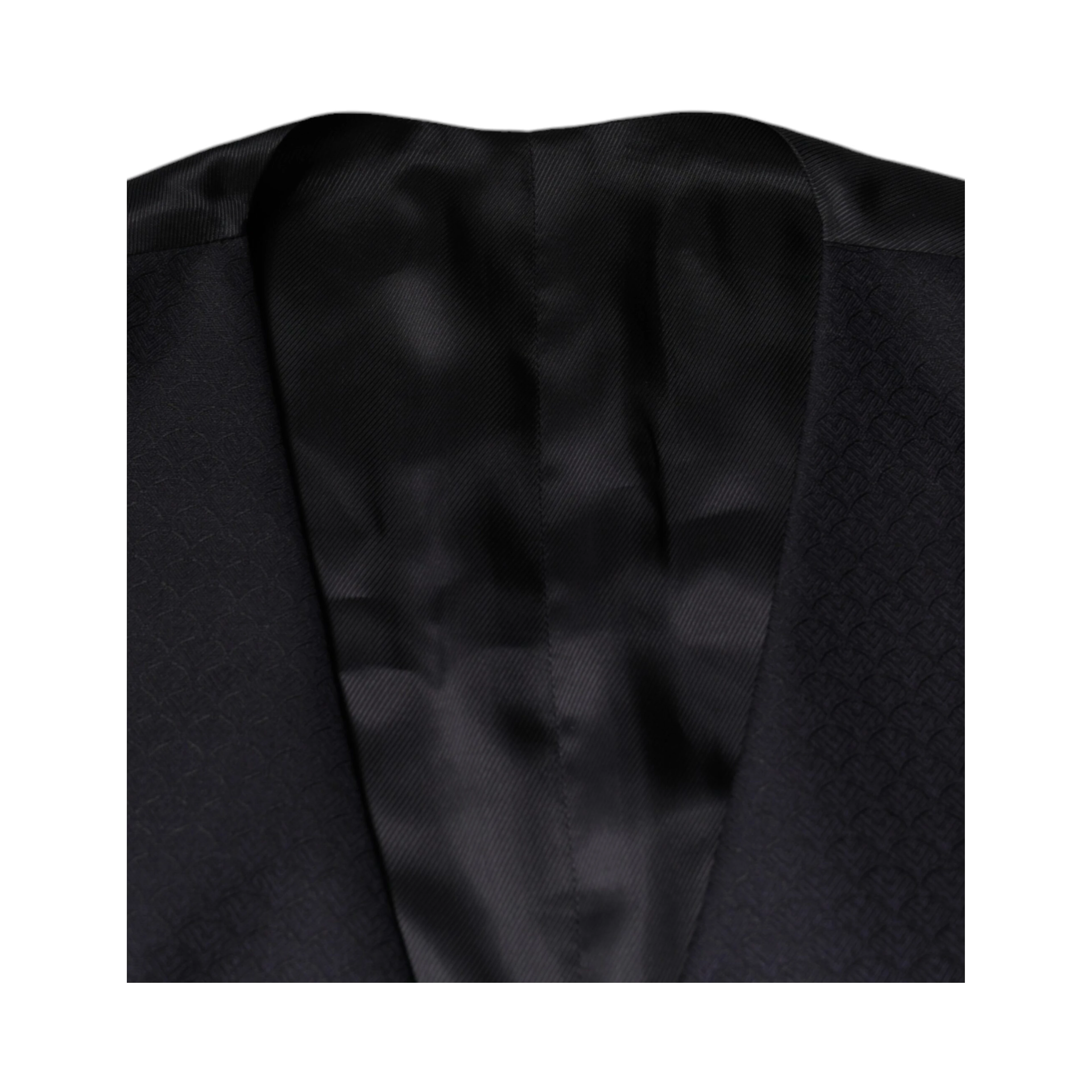 Black Wool Waistcoat Dress Formal Vest