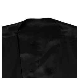 Black Wool Waistcoat Dress Formal Vest
