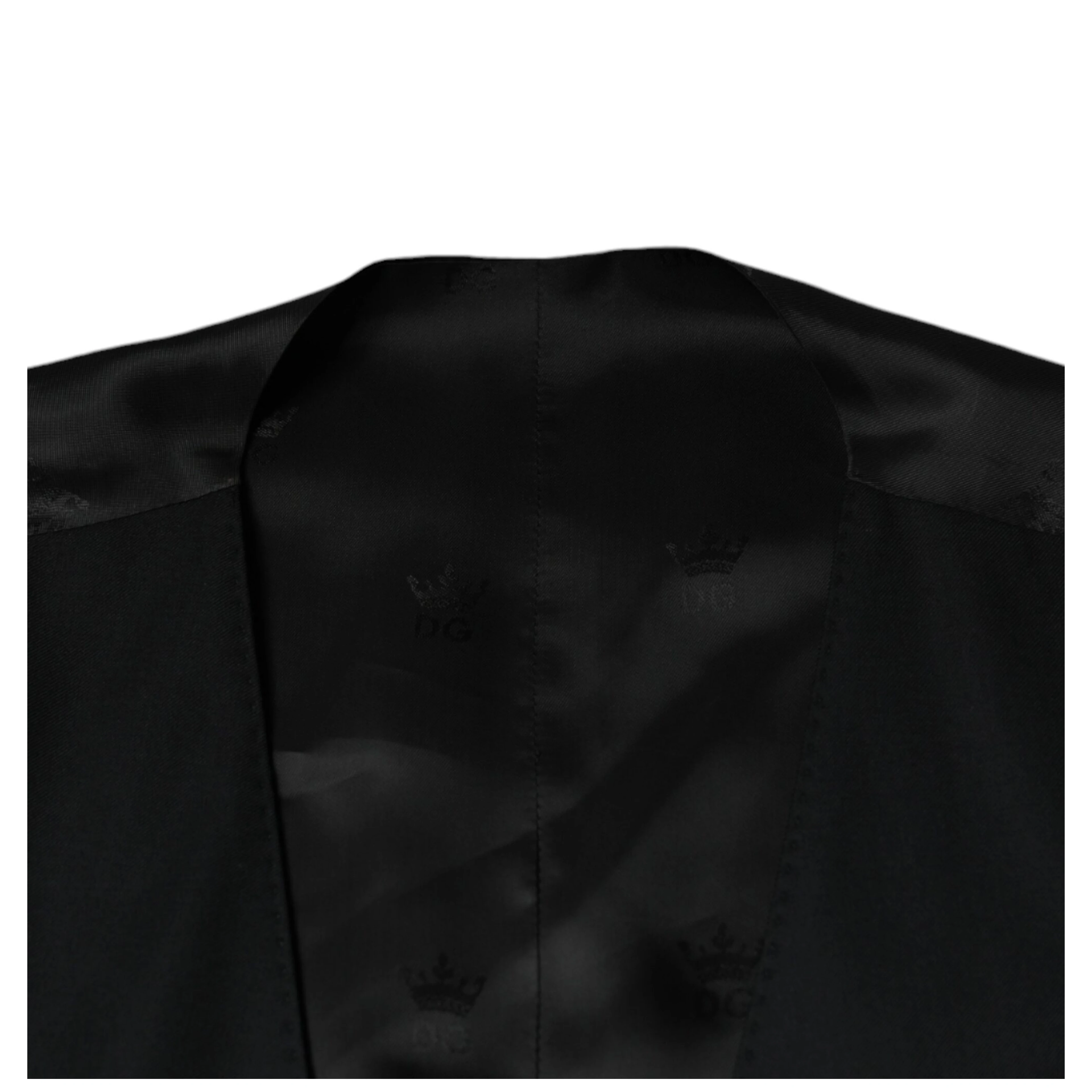 Black Wool Waistcoat Dress Formal Vest