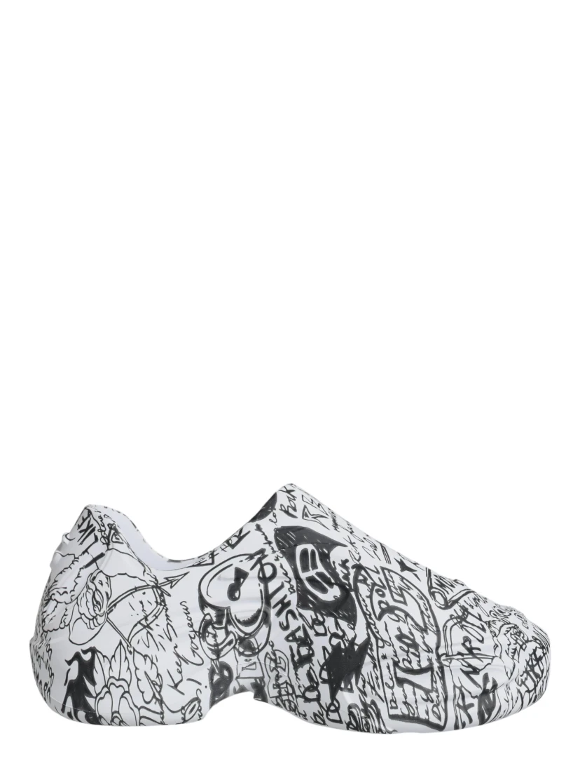 White Black Graffiti Daymaster Sneakers Shoes