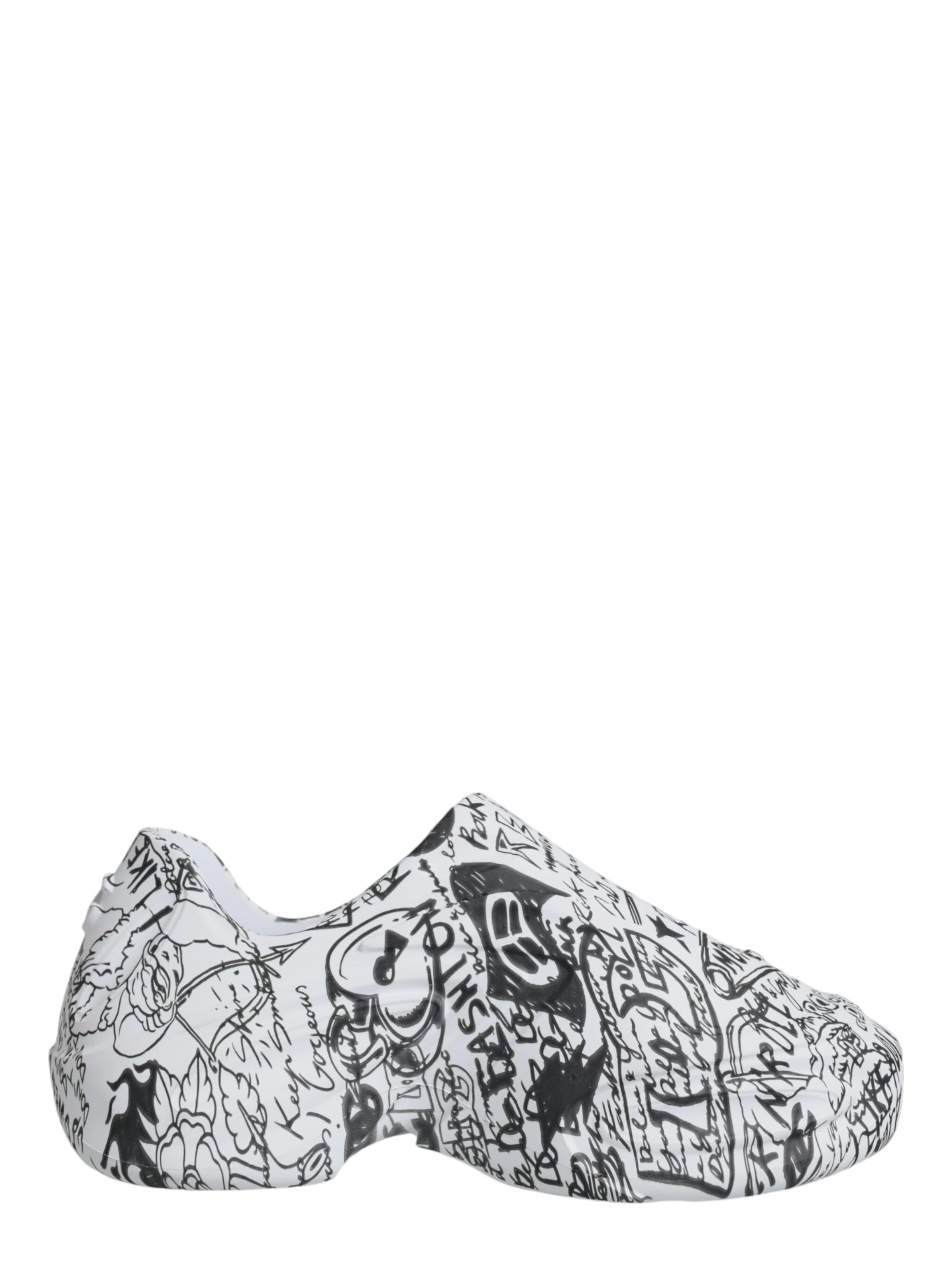 White Black Graffiti Daymaster Sneakers Shoes