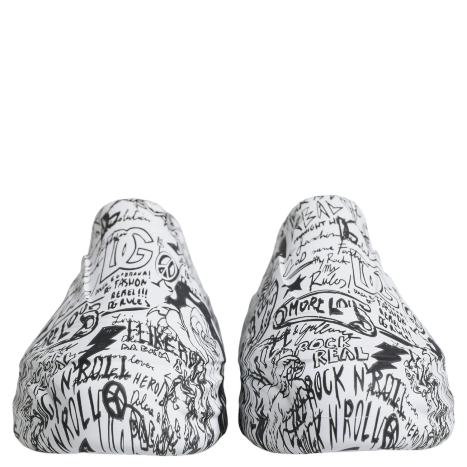 White Black Graffiti Daymaster Sneakers Shoes