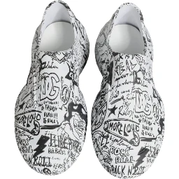 White Black Graffiti Daymaster Sneakers Shoes