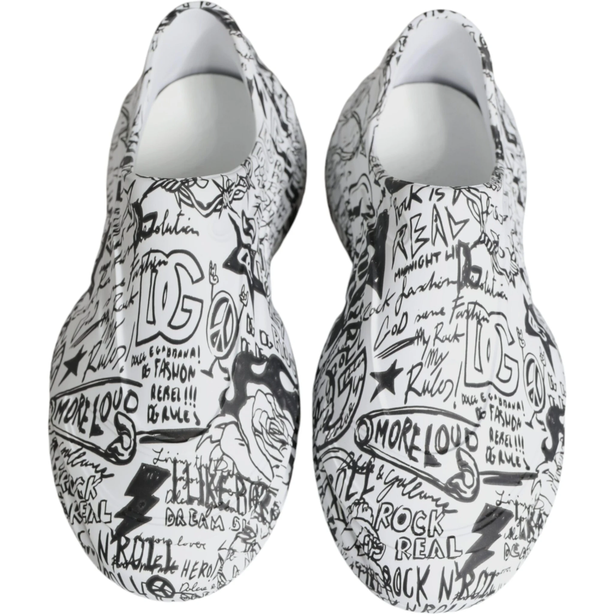 White Black Graffiti Daymaster Sneakers Shoes