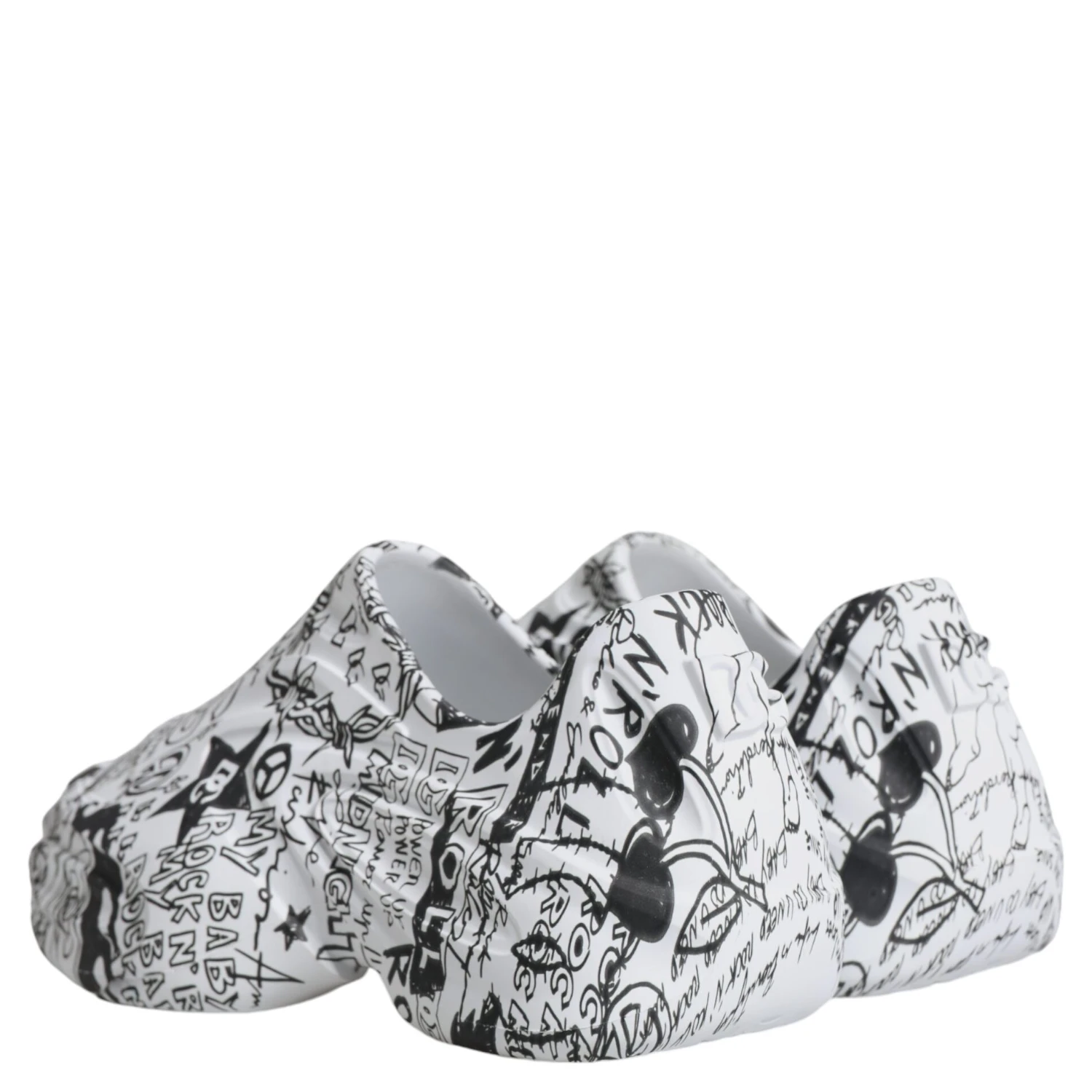 White Black Graffiti Daymaster Sneakers Shoes