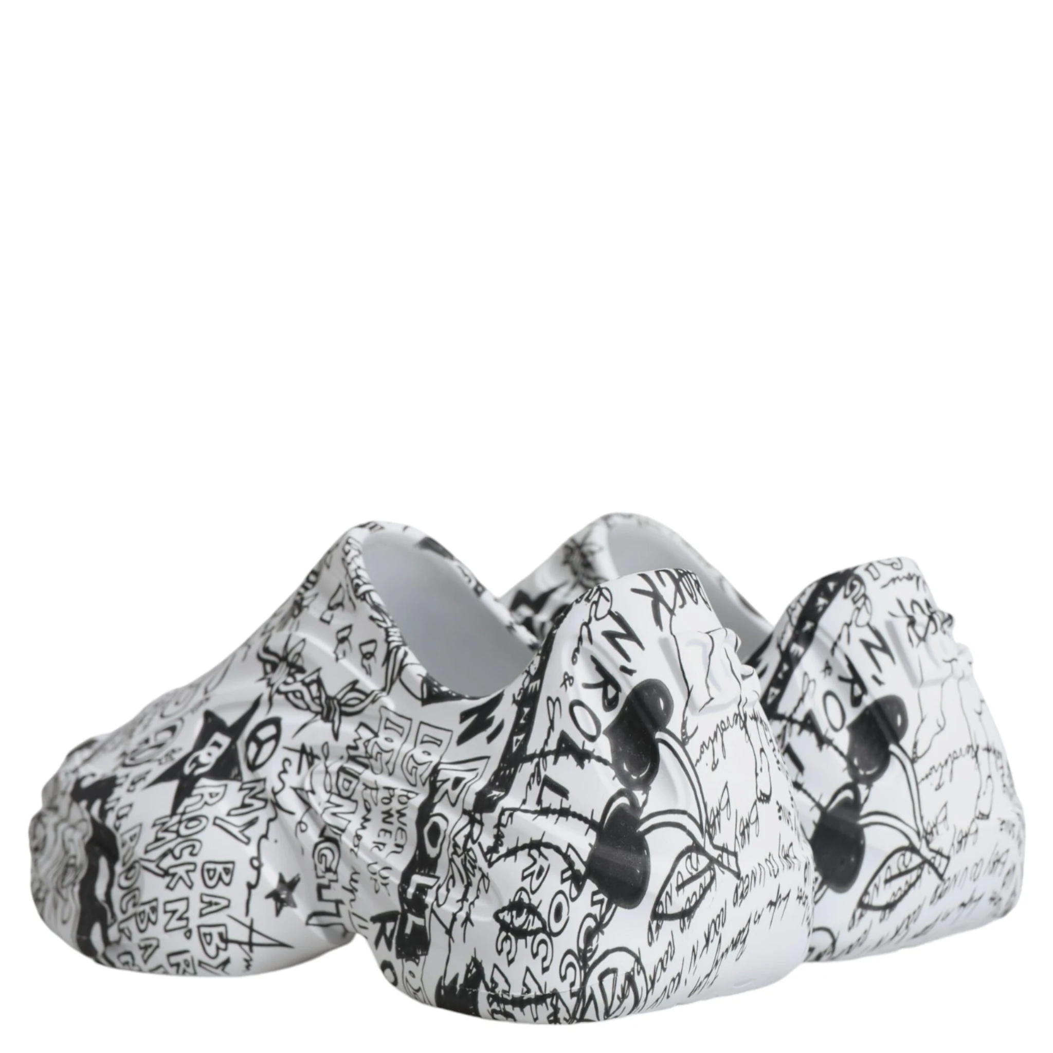 White Black Graffiti Daymaster Sneakers Shoes