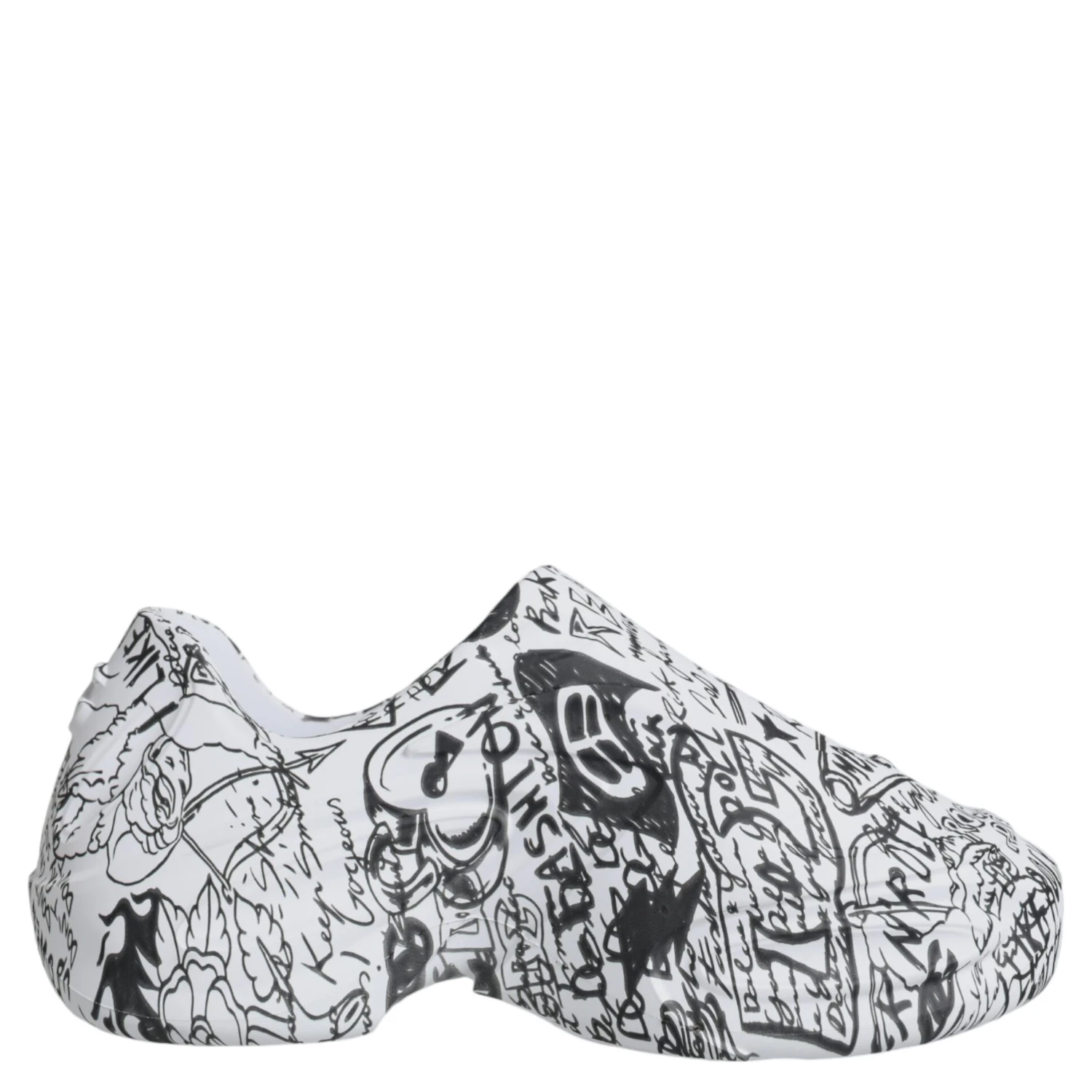 White Black Graffiti Daymaster Sneakers Shoes