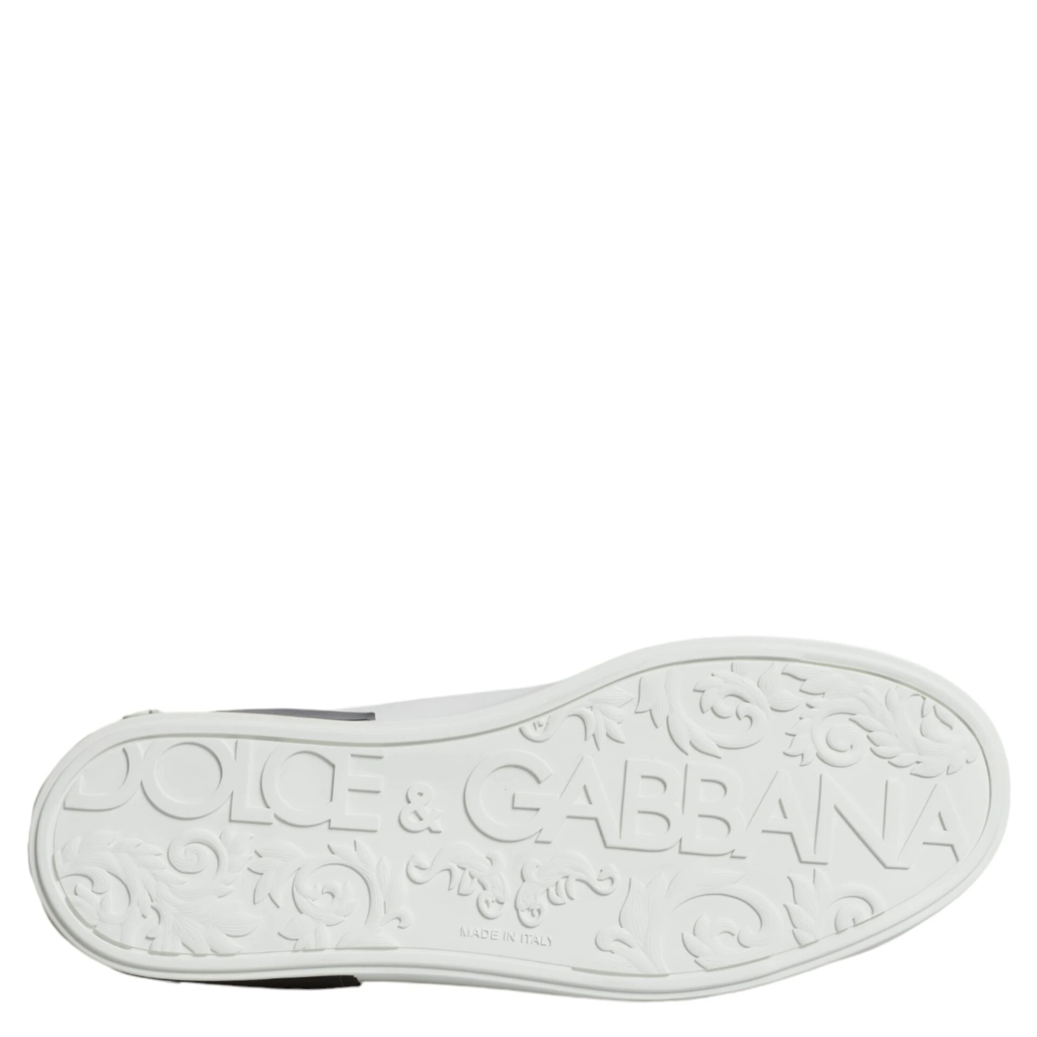 White Leather Logo Portofino Sneaker Shoes