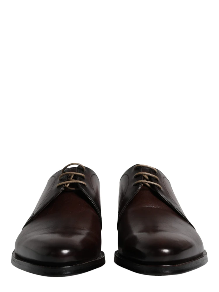 Black Leather Lace Up Men Derby Formal Shoes alternative