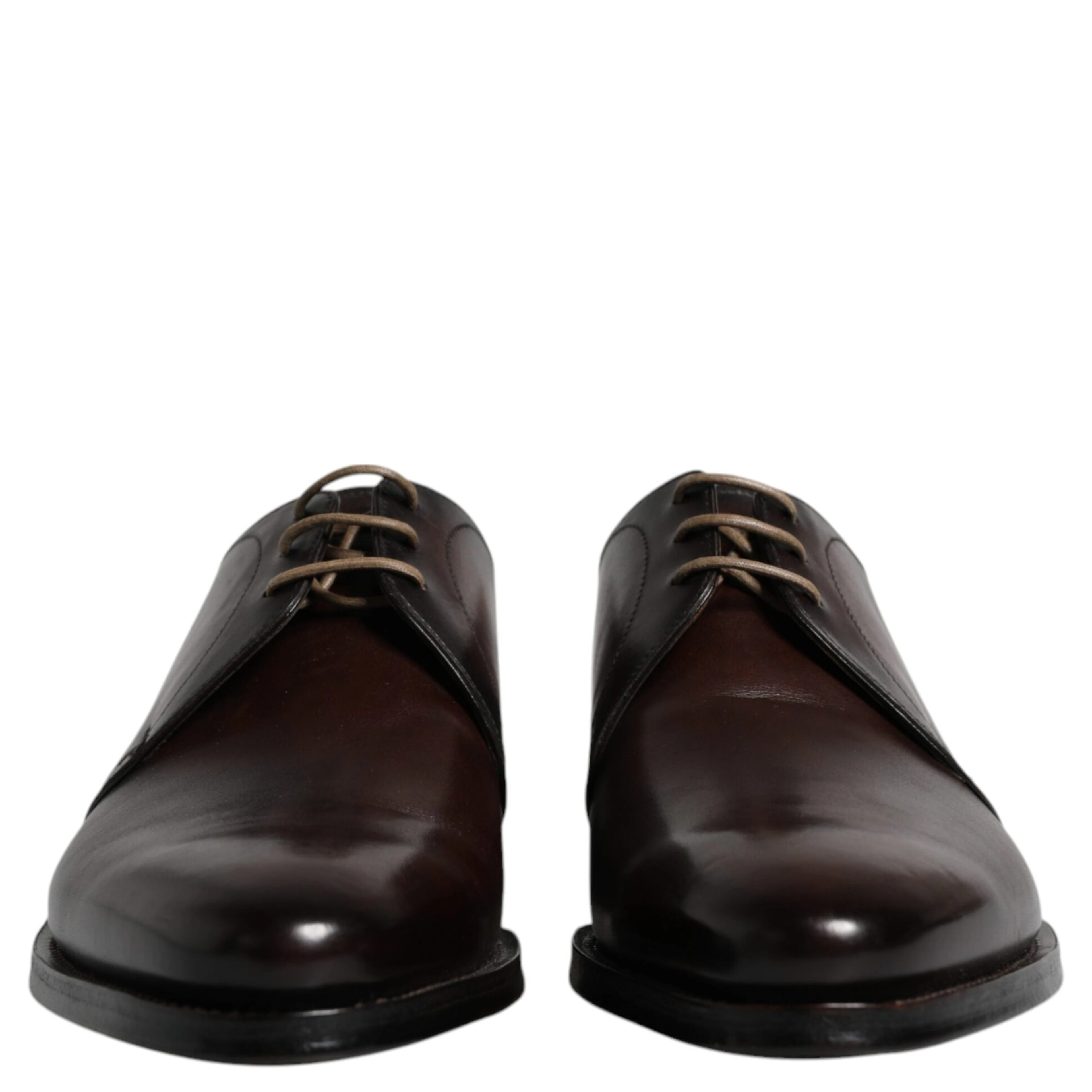 Black Leather Lace Up Men Derby Formal Shoes