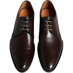 Black Leather Lace Up Men Derby Formal Shoes