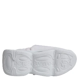 White Padded Fabric Low Top Sneakers Shoes
