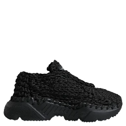 Black Knitted Daymaster Sneakers Shoes