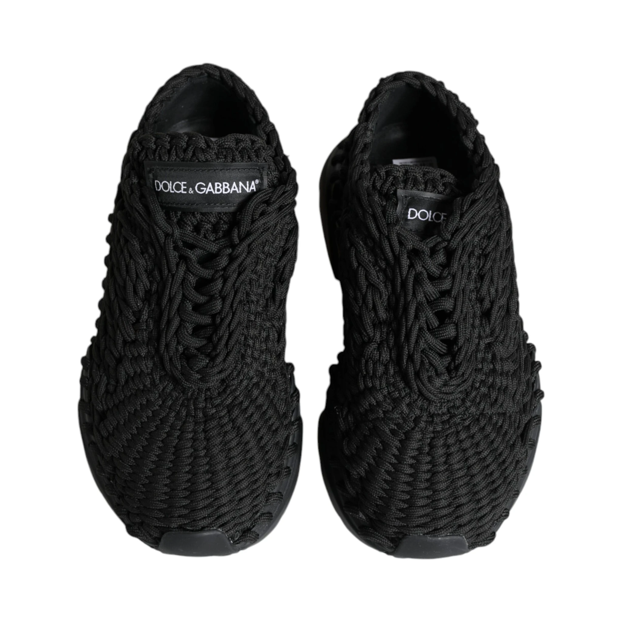 Black Knitted Daymaster Sneakers Shoes