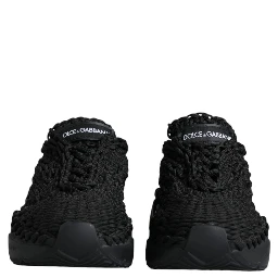 Black Knitted Daymaster Sneakers Shoes