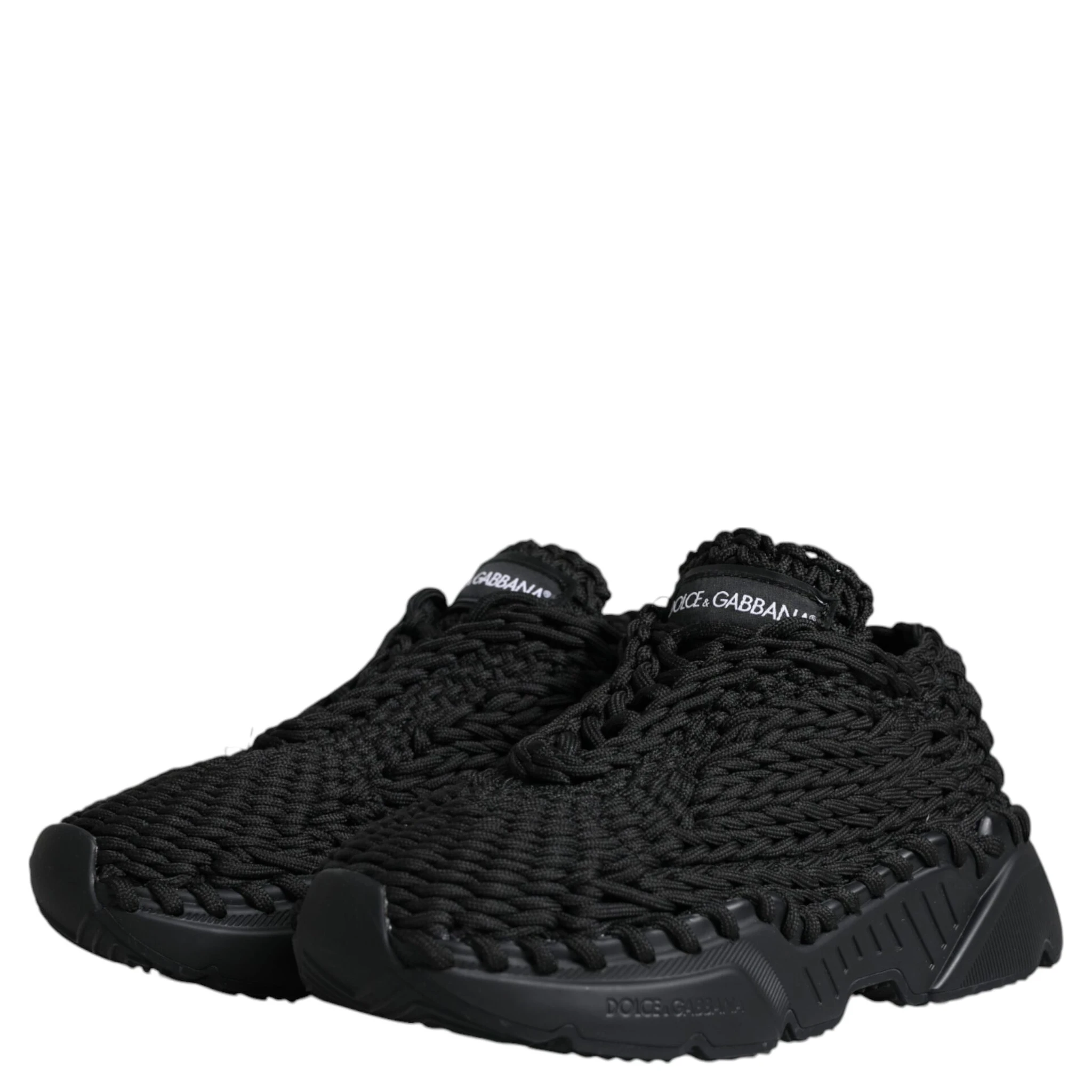 Black Knitted Daymaster Sneakers Shoes