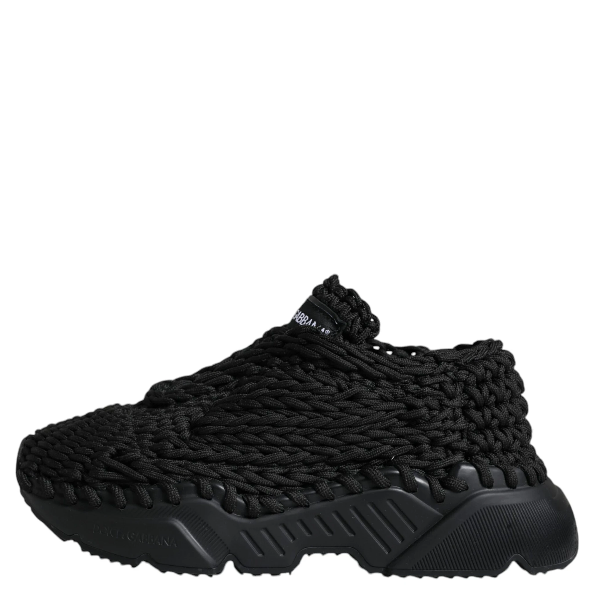 Black Knitted Daymaster Sneakers Shoes