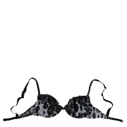 White Leopard Push Up Reggiseno Bra Underwear