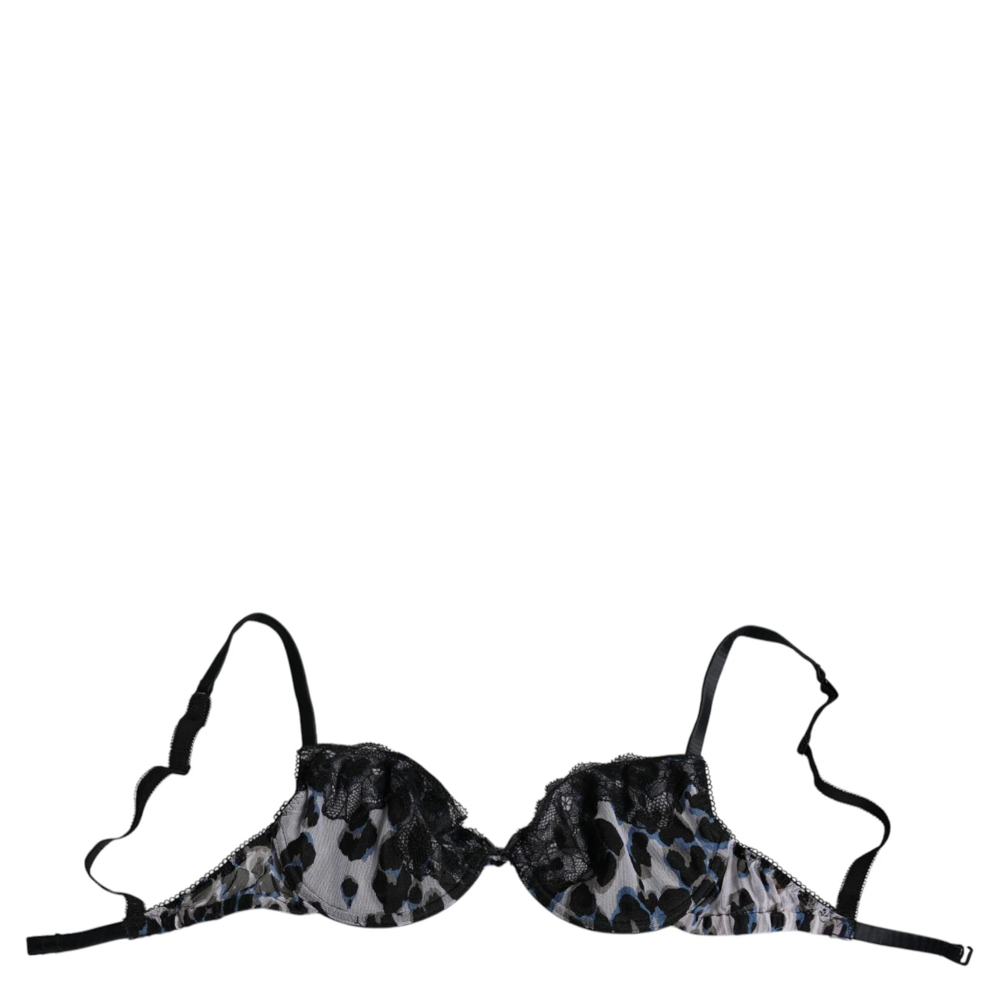 White Leopard Push Up Reggiseno Bra Underwear