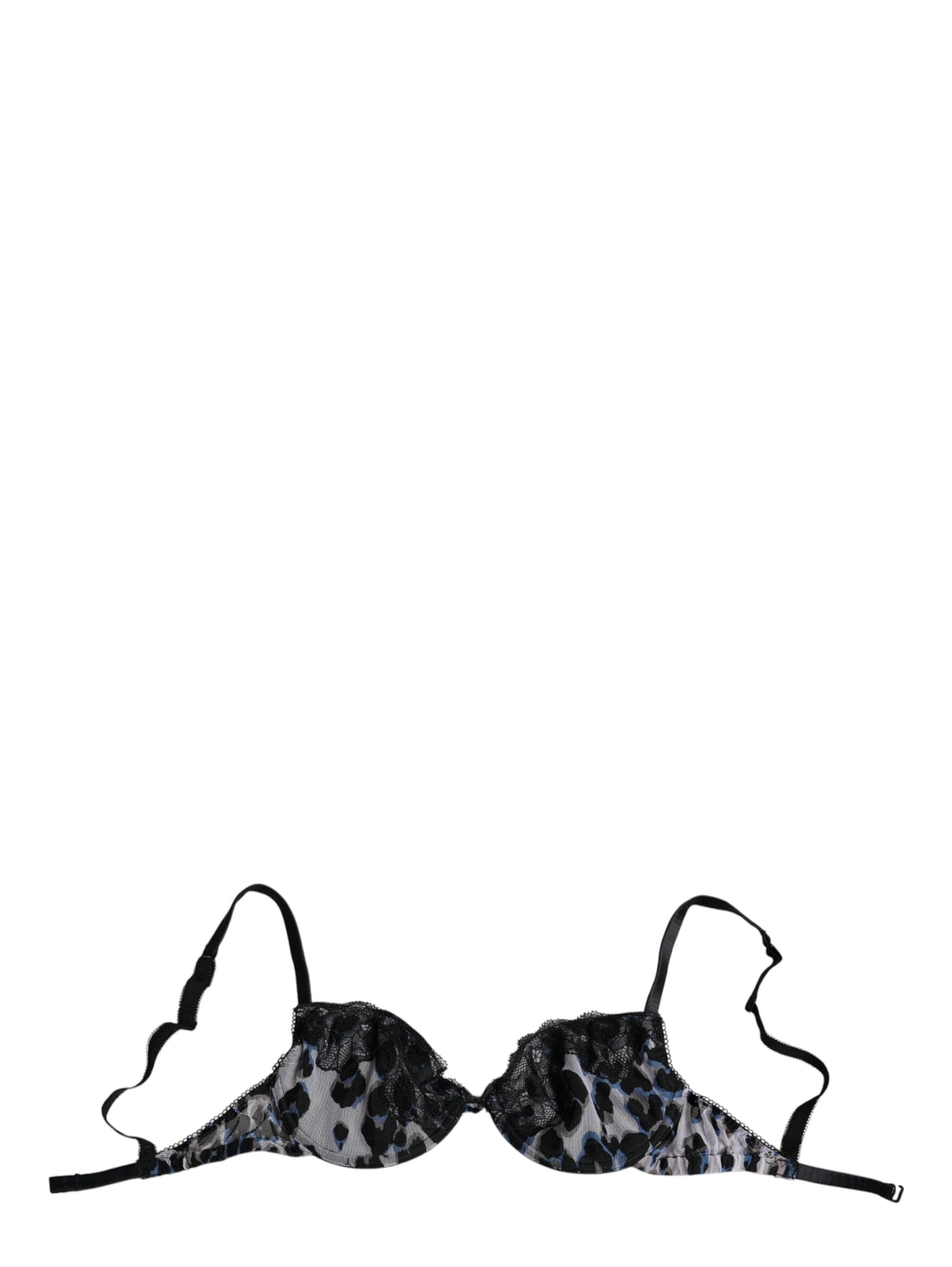 White Leopard Push Up Reggiseno Bra Underwear