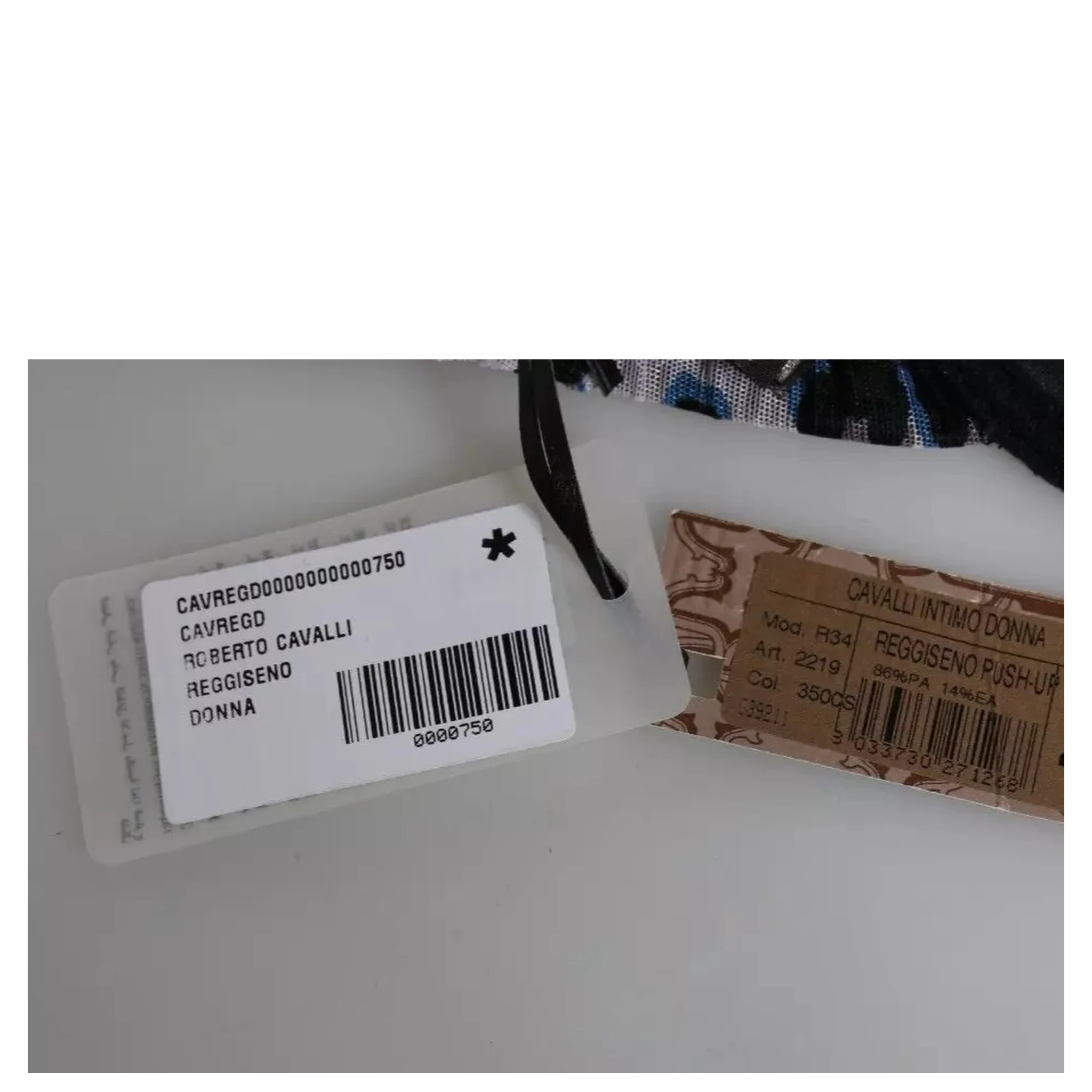 White Leopard Push Up Reggiseno Bra Underwear