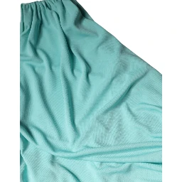 Light Blue Jersey Long Drape One Shoulder Dress