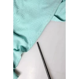 Light Blue Jersey Long Drape One Shoulder Dress