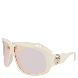 White Acetate Sunglasses