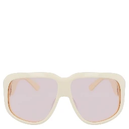 White Acetate Sunglasses