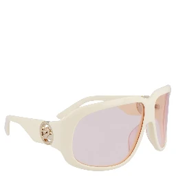White Acetate Sunglasses