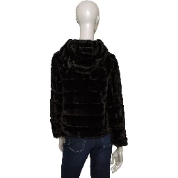 Black Polyester Jackets & Coat