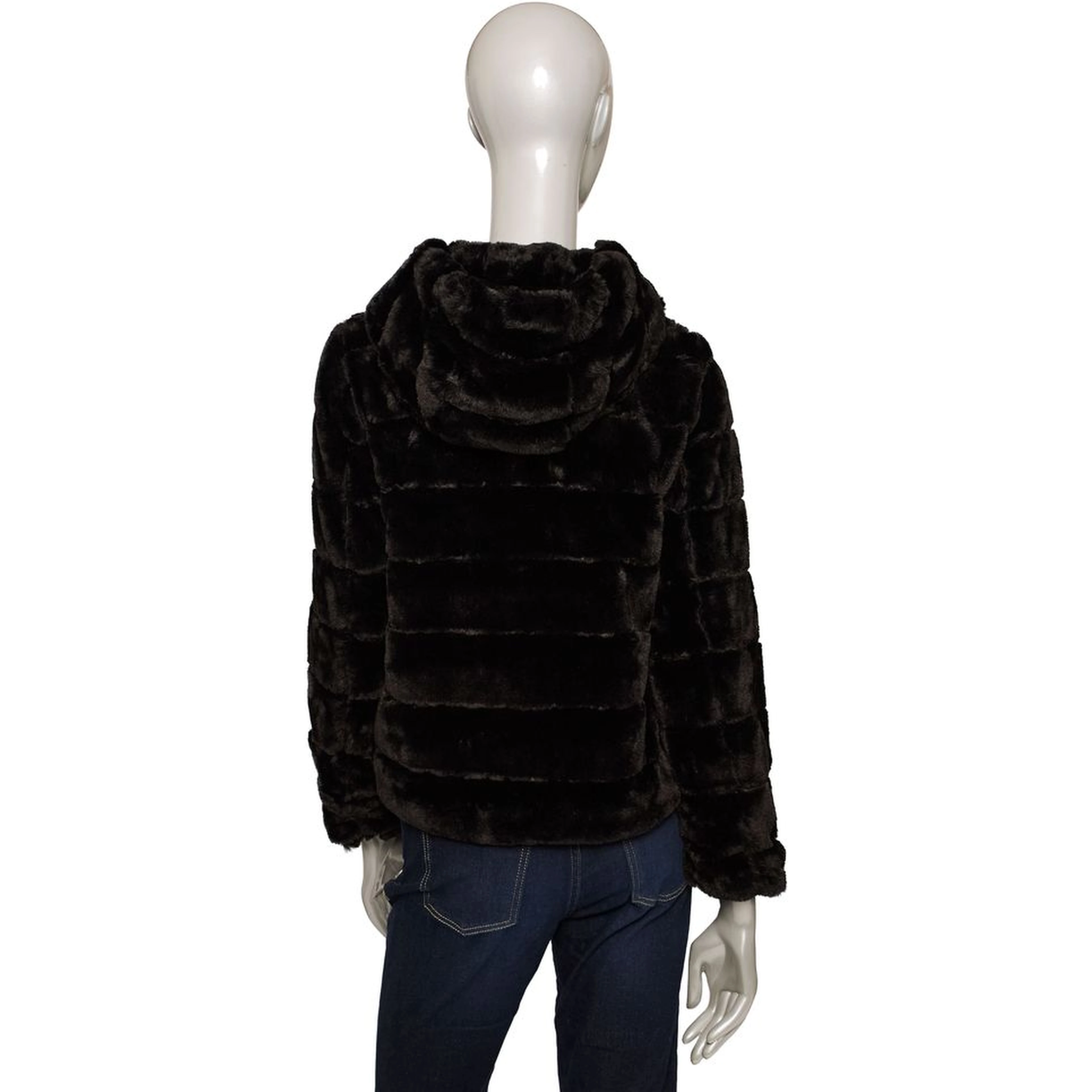 Black Polyester Jackets & Coat