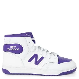 Purple Leather Athletic Sneakers
