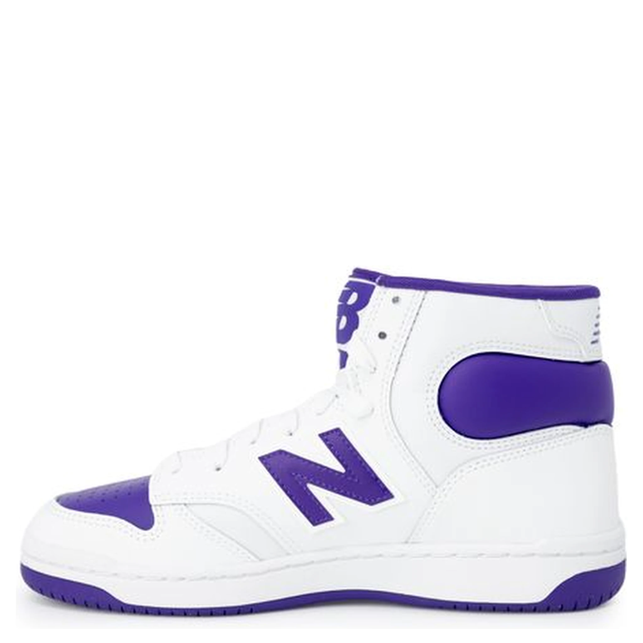Purple Leather Athletic Sneakers