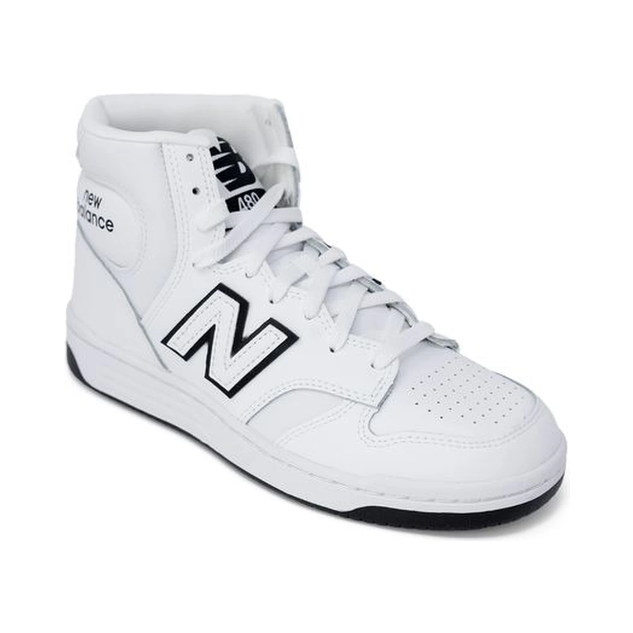 Black Leather Athletic Sneakers