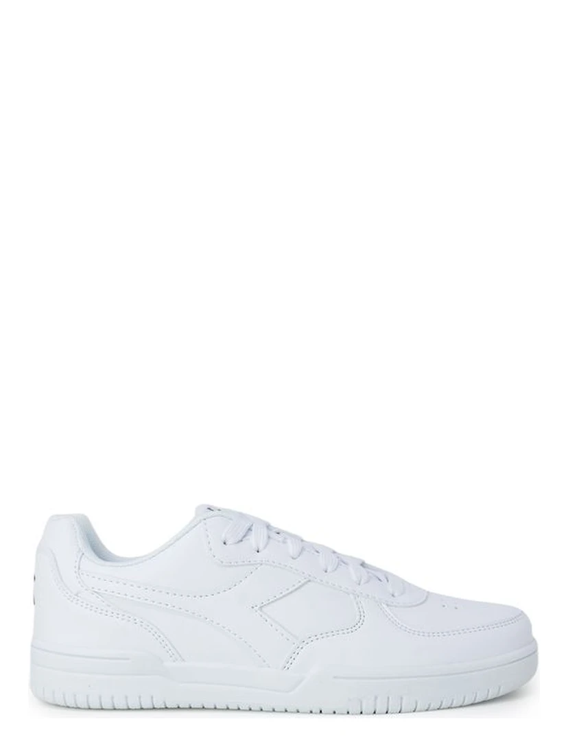 White Artificial Leather Low Top Sneakers