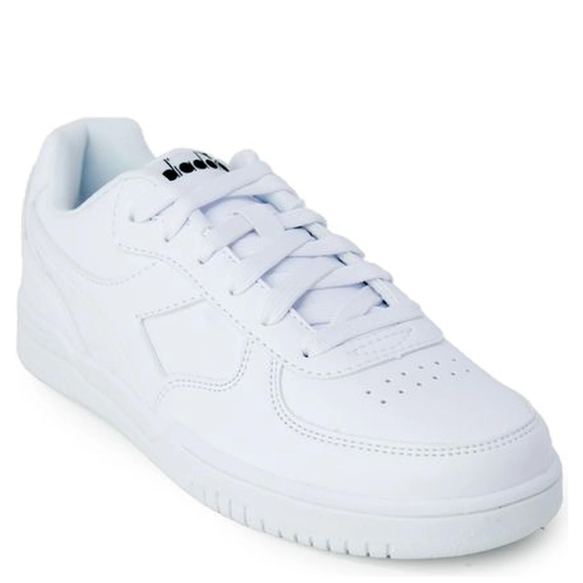 White Artificial Leather Low Top Sneakers
