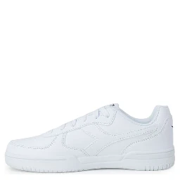White Artificial Leather Low Top Sneakers